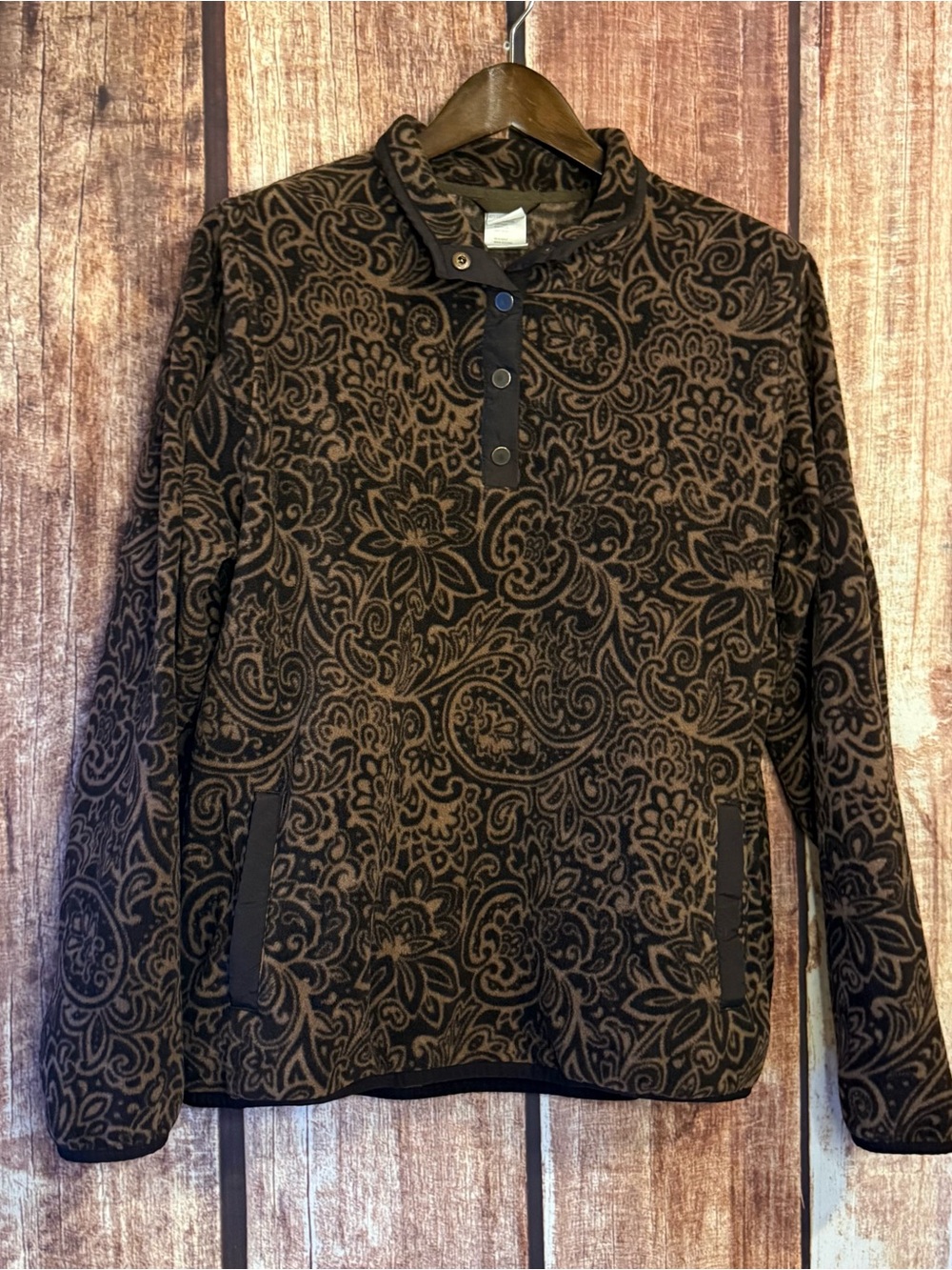 Cinch paisley fleece Pullover